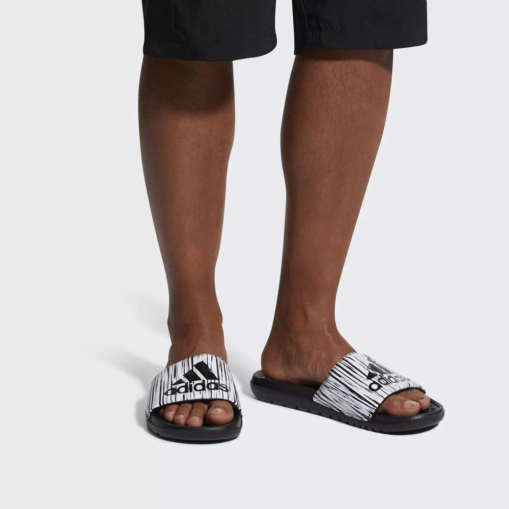 Adidas Voloomix Graphic Chanclas Negros Para Hombre (MX-64010)